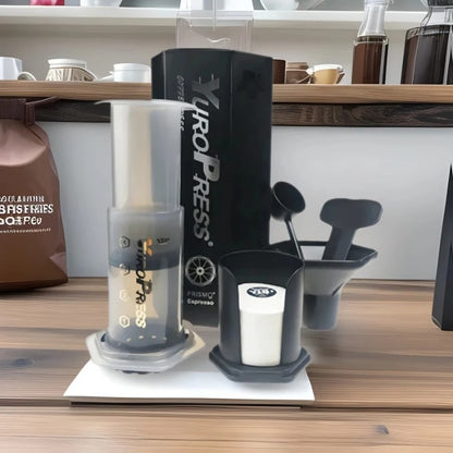 machine a café portable grise dans camping-car
