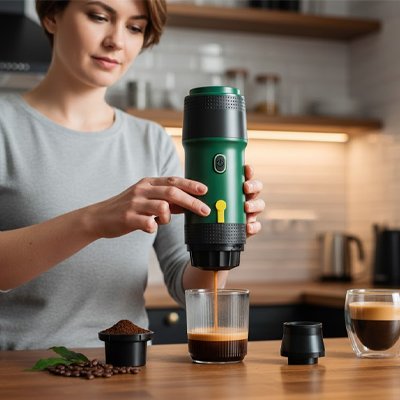Machine a café portable​ pour cafés crémeux partout