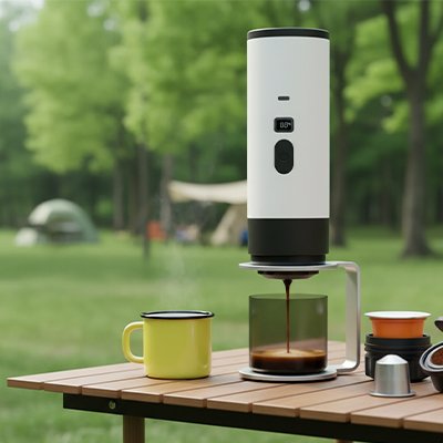 Machine expresso manuelle fonctionne verticalement 