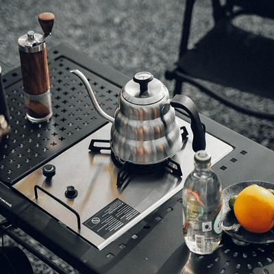 Réchaud à Gaz Camping - CampGasStove™ - Gris - Accrocamping