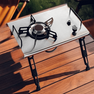 Réchaud à Gaz Camping - CampGasStove™ - Gris - Accrocamping