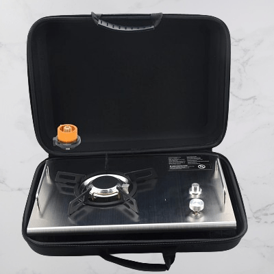 Réchaud à Gaz Camping - CampGasStove™ - Gris - Accrocamping