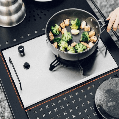 Réchaud à Gaz Camping - CampGasStove™ - Gris - Accrocamping