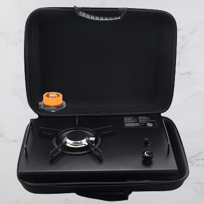 Réchaud à Gaz Camping - CampGasStove™ - Noir - Accrocamping