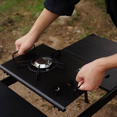 Réchaud à Gaz Camping - CampGasStove™ - Noir - Accrocamping