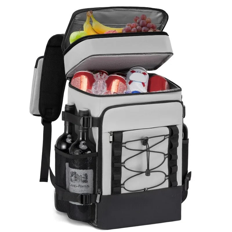 sac a dos isotherme homme gris deux compartiments