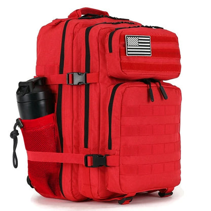 Sac à dos isotherme rouge vu de profil