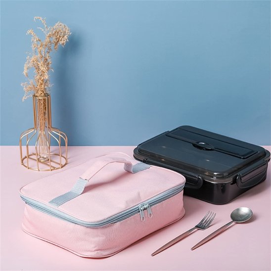 Sac à repas isotherme en rose ou noir