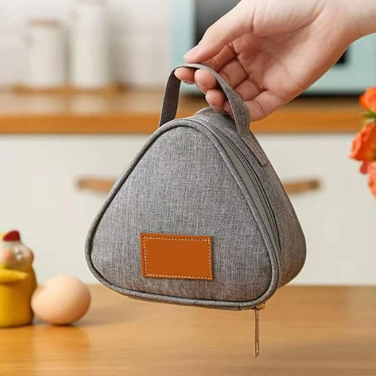 Sac à repas isotherme MiniGo gris