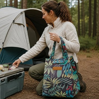 Sac isotherme repas ayant poignées souples facilitant transport