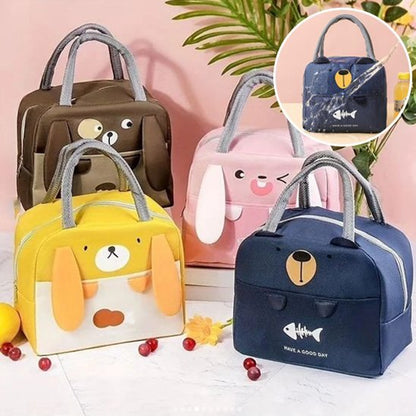 Sac isotherme repas en quatre couleurs