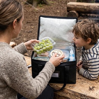 Sac isotherme sur table pique-nique grande ouverture pratique
