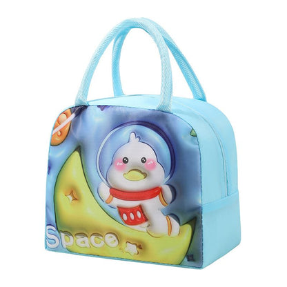 sac lunch box bleu avec astronaute