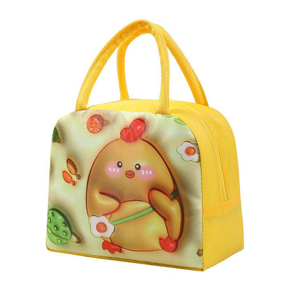 sac lunch box jaune avec poussin