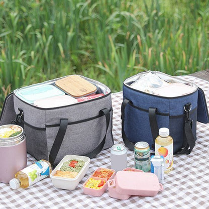 Sacs à repas isotherme gris et bleu